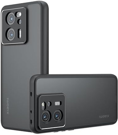 JNERBUYI Hülle für Xiaomi 13T 5G/Xiaomi 13T Pro 5G, Stoßfeste Handyhülle mit Kameraschutz, Mattierte Transparente Schutzhülle mit Anti-Fingerabdruck.