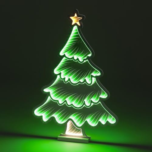 YöL 60cm Infinity LED Christmas Tree With Base Xmas Light-up Decoration