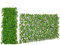 ZOAPDEBCE Künstliche Blätter Hecke Paneele Hecke Wand Paneel Künstlicher Eukalyptus-Sichtschutzzaun, erweiterbarer Heckenzaun mit echtem Weidenrahmen(Green)