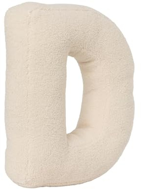 Buchstaben Kissen, Plüsch Wurfkissen, Englisches Alphabet Kissen, Initialenkissen, Buchstabenkissen Mit Englischem Alphabet Von A Bis Z, für Sofa, Schlafzimmer, Wohnzimmerdekor (D,40*35*10 cm)