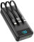 Batterie Externe 27000mAh, PD 20W Power Bank Chargeur Rapide avec 3 Câbles Intégrés, 4 Sorties et 2 Entrées Portable PowerBank Compatible avec iPhone Séries, Tablettes, Etc.