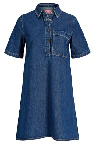 JACK & JONES Damen Jxamara Sille Ss Short Dress DNM Sn Jxamara Sille Ss Short Dress DNM Sn (1er Pack)