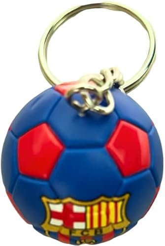 Generico Portachiavi barcellona palla calcio gadget tifoso accessorio zaino idea regalo bambino uomo donna