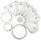 10 Pieces Acrylic Quilting Template Set for Patchwork Sewing Dressmaking DIY Precision Measure Kit