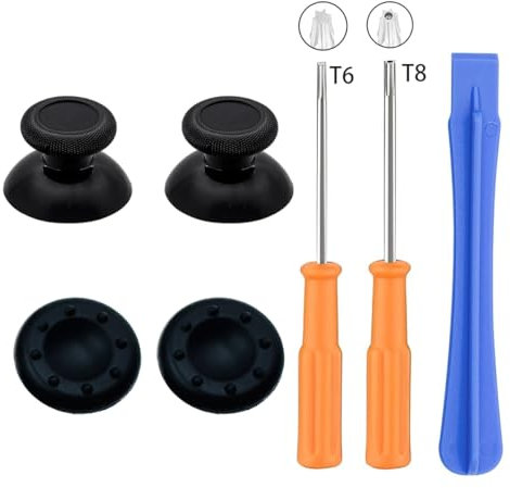 7 en 1 Kit de Réparation pour Manettes Xbox, Kit d'Outil Demontage Tournevis T6 T8H pour Xbox One/360/Series X/S Manette
