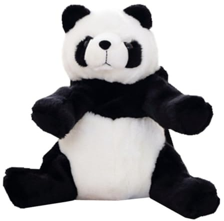 VERDANVERSE Niedlicher Panda Kinderrucksack aus Plüsch und PP Baumwolle Große Kapazität Komfortabel Spielzeugaufbewahrung für Kinder