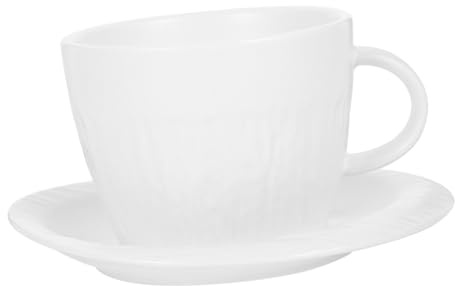 LOLIPPYY Tazza da in con Piattino Tazza da Tè Resistente e Adatta e Bar Lavabile in Lavastoviglie e Colore
