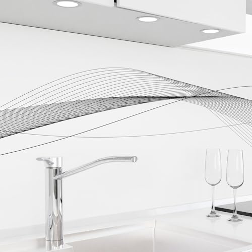 danario Küchenrückwand selbstklebend - Spritzschutz Folie Küche - Matt | Überbrückt Fliesen & Raufaser. Ablösbar & mieterfreundlich. Mit Haft-Garantie. Pflegeleicht. Kinderleichte Montage für Laien