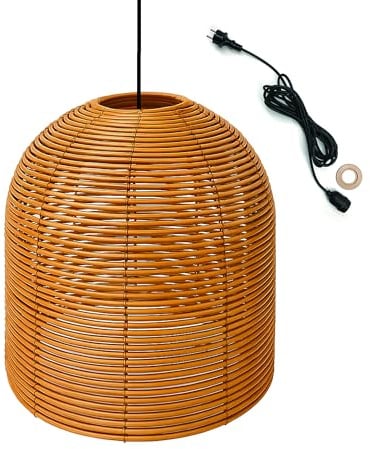 Lumisky Hängeleuchte für den Außenbereich, HANG BOHEME OUTDOOR CABLE aus Polyrattan, Boho-Stil, 5 m Kabellänge
