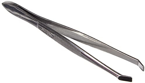 LYSMOSKI Pince à épiler 9 cm Inox Crabe Argent