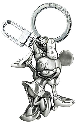 Disney Waving Minnie 2D Pewter Keyring,Multi-colored,1