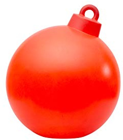 8 seasons design Shining Christmas Ball LED Weihnachtskugel (33 cm, rot) E27 Fassung inkl. Leuchtmittel in warmweiß, als Weihnachtsdeko, Winterdeko, für außen und innen