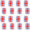 60 Union-Jack-Flaggen, 30,5-m-lange Fahnengirlande, wetterfeste Großbritannien-Partydekoration, britisches Event-Banner