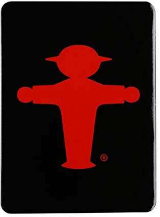 AMPELMANN Anhalter Magnet schwarz Steher rot 75 x 55 x 3 mm
