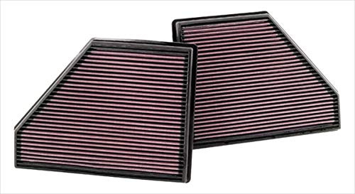 K&N 33-2407 Motorluftfilter: Hochleistung, Prämie, Abwaschbar, Ersatzfilter,Erhöhte Leistung, 2007-2010 (X5) | kompatibel mit BMW X5 4.8L-V8 2007-2010 (2 Stück) (33-2407)