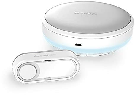 Honeywell Home Kit Carillon sans Fil Rond 150 M, 6 mélodies - LED et Halo lumineux
