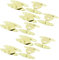 Sourcingmap Doll House Jewelry Mini Retro Carved Alloy Box Latch Hook Gold Tone 10pcs