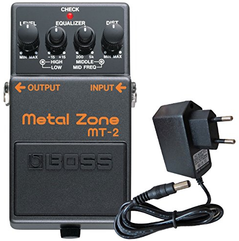 Boss MT-2 Metal Zone Distortion Pedal + keepdrum 9V Netzteil