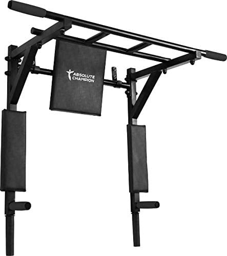 Klimmzugstange 3 in 1 Athlet Schwarz | Wandmontage | Pull Up Bar/Chin Up Bar | Multifunktional | Dip Station | Home Gym | Workout | Sportgerät | Fitness Geräte | Klimmzug Stangen
