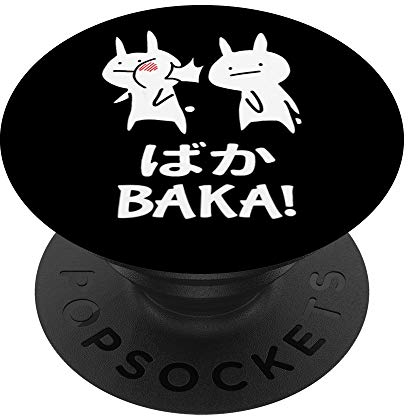PopSockets Japan Baka Rabbit Ohrfeigen Anime und Manga PopSockets PopGrip: Ausziehbarer Sockel und Griff für Handys/Tablets mit Tauschbarem Top