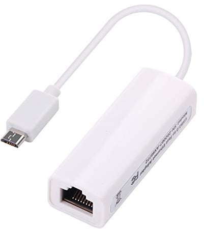 Micro USB to RJ45 Female OTG 100Mbps Fast Ethernet Network Adapter Compalite with Tablet PC/Laptop (for Windows,Mac OS X,Linux) Raspberry Pi and Some for Android Devices(TV Box .ect) (Micro USB)