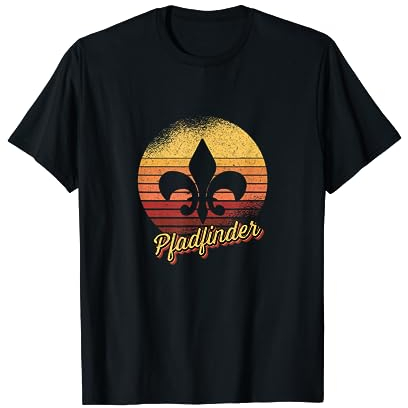 Pfadfinder Retro Lilie für Scout T-Shirt