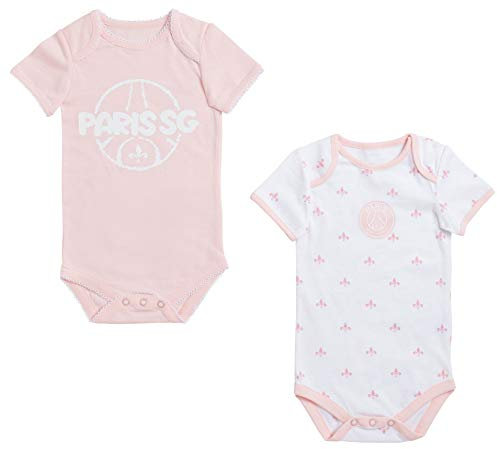 Paris Saint-Germain 2 x Body PSG bébé Fille - Collection Officielle 12 Mois