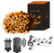 EAMBRITE Halloween Lights 20m 200 LED Orange Fairy Lights Plug in with Horror Halloween Music Sync Waterproof Outdoor String Lights Decorations for Garden Home Haunted House Décor- Black Cable