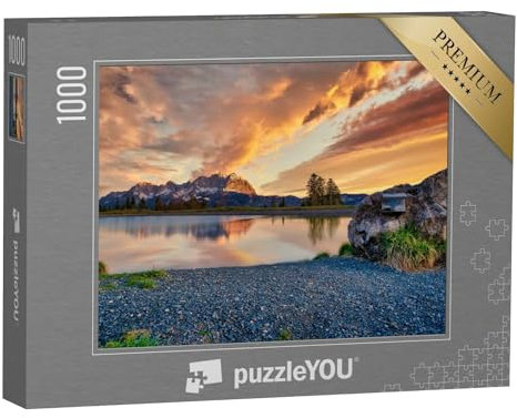 puzzleYOU: Puzzle 1000 Teile „Das Gebirge des Wilden Kaisers früh am Morgen“ – aus der Puzzle-Kollektion Wilder Kaiser