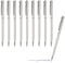 sin4sey 10er Set Kugelschreiber - schlankes Design - edler Aluminium Kugelschreiber (Silber)