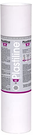 J. Herbin Herbin 5660T - Plastiline, 5kg, Härtegrad 60, ideal zum Modellieren, 100% wiederverwendbar, Hellgrau