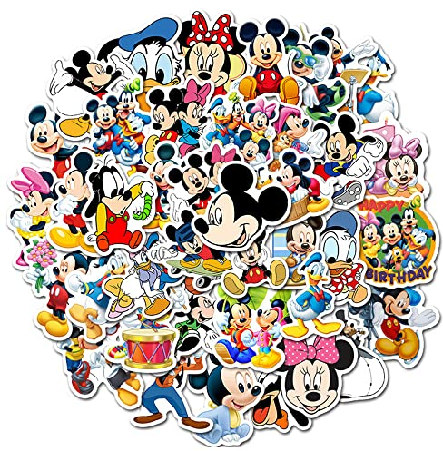 50 Stück Mickey Mouse Aufkleber für Kinder wasserdichtes Vinyl Aufkleber Set für Wasserflaschen Tassen Hydroflask Notizbuch Sammelalbum Skateboard Schlafzimmer Wanddekoration