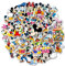 Serhuque Pack of 50 Mickey Mouse Stickers for Children Waterproof Vinyl Sticker Set for Water Bottles Cups Hydroflask Notebook Scrapbook Skateboard Bedroom Wall Decoration