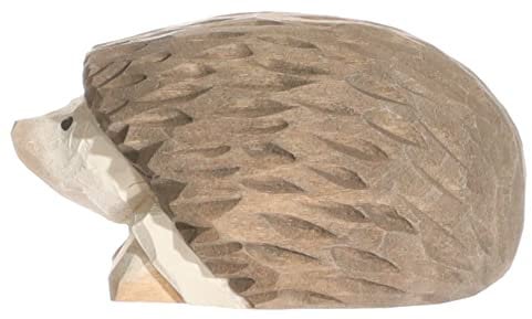 Wudimals - 40713 - Wildtiere, Igel, Holz, handgeschnitzt, handbemalt, 4,8cm x 2,8cm