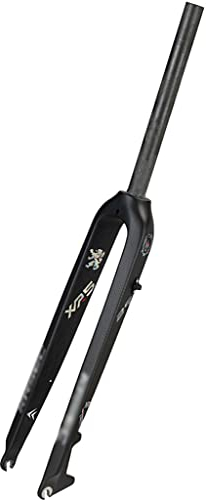 Forcella per Bicicletta MTB 26/27.5/29 Pollici Freno A Disco MTB Forcella Fibra di Carbonio 3K Tubo Dritto Superleggero 1-1/8 26/27.5/29 in Rigida MTB Forcella Anteriore