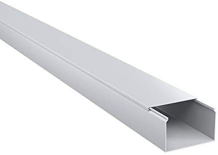 Kabelkanal aus hochwertigem PVC weiß Kabelleiste 2m - 1 Stück - 40x25mm