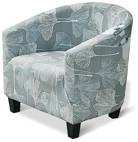 jianyana tullsta sesselbezug, Universal Sesselschoner Elastisch Sesselüberwurf sesselbezug Stretch hussen für Sessel für Einzelsofa, Clubsessel, Cocktailsessel, (Ginkgo Biloba)