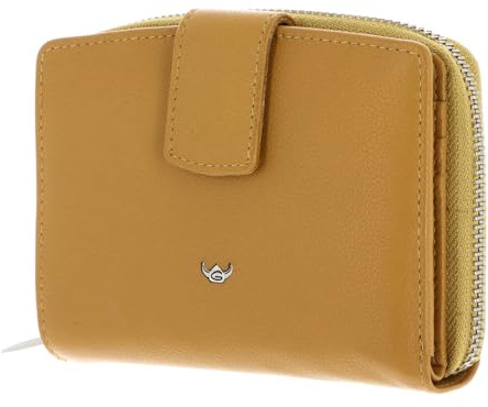 Golden Head Leder Geldbörse Madrid RFID Protect Kombischeintasche mit Riegel 1438 Senfgelb