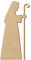 MDF Krippenfigur Betender Josef V2 - Deko Basteln 5-50 cm, Pack mit:100 Stück, Höhe:16cm hoch