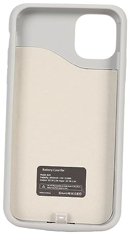Custodia di Ricarica for IPhone 11, Custodia Sottile con Batteria da 6000mAh con Protezione a 360° e Caricabatteria Esteso Ricaricabile for IPhone 11, Caricatore di Emergenza da