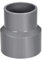 TA-VIGOR Hub de raccord réducteur en PVC - 50 mm x 63 mm - Adaptateur de raccord de tuyau - Gris - Réducteur de conduit - Raccord de tuyau pour la construction d'approvisionnement en eau