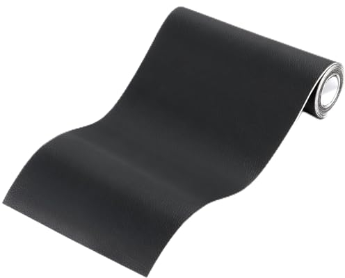 Vinabo Kunstleder Selbstklebend,Lederflicken Selbstklebend,PU Leder Patch,Leder Patch Selbstklebend,Leder Selbstklebend für couch Autositz Sofa Möbel Leder Reparatur und Renovierung-Schwarz,40x150cm