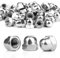 SWTYExt 100 Pièces M8 Ecrou Borgne Inox Ecrou Borgne Hexagonal DIN 1587 Forme Haute Qualité Supérieure A2 V2A Cache Ecrou M3 pour Vis Boulons Filetés & Tiges Filetées