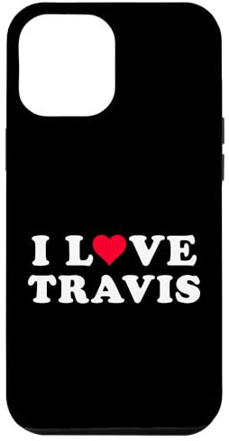 Hülle für iPhone 12 Pro Max Ich liebe Travis Passende Freundin und Freund Travis Name