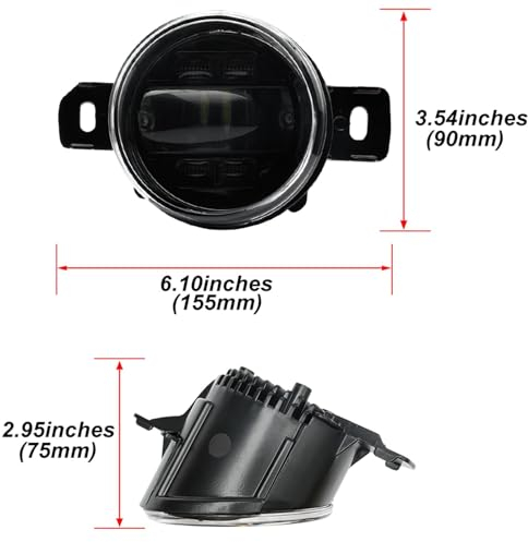 LYCREW Auto-Nebelscheinwerfer für Nissan Qashqai J10 2007-2013, linke/rechte Nebelscheinwerferbaugruppen, Autoteile