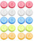 Rumgug 10 Pack Contact Lens Cases, Portable Contact Lens Container Left/Right Eyes Contact Lens Holder Box, Travel Contact Lens Case Mini Care Storage Boxes for Home Outdoor Business Trip 5 Colours