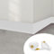 Hengrongshen Plinthe Souple PVC Autoadhésive 50 mm x 20 mm x 18 m, Imperméable Anti-Moisissures Résistante à l'Huile, pour Cuisine Salle de Bain Chambre Garage (Blancs)