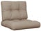 vidaXL Palettenkissen 2-TLG., Palettenpolster für Europaletten, Palettensofa Kissen Indoor Outdoor, Palettenauflage Sitzkissen Rückenkissen, Taupe Stoff