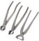M METERXITY 3Peice Bonsai Tool Set - 8.3 Inch High Carbon Steel Knob Concave Cutter, Bonsai Tree Plants Modeling Tools, Applying to Gardening Pruning Branches/Knobs/Tumors (210mm, Gray)