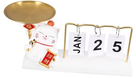 Ciieeo Ornamentkalender Tischkalender Wiederverwendbarer Kalender Für Zimmer Veranda Und Büro